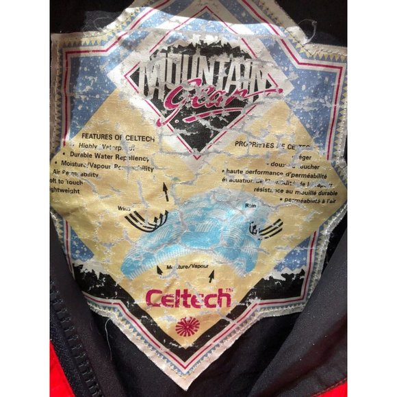 Vtg MOUNTAIN GEAR Men sz M celtec ski snowboard shell  jacket windbreaker red - Picture 6 of 12